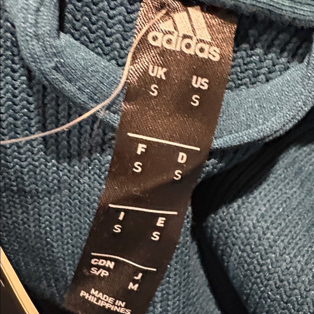ADIDAS Men's Climawarm full zip training hoodie. Hooded sweatshirt. Small. Blue - Picture 10 of 15